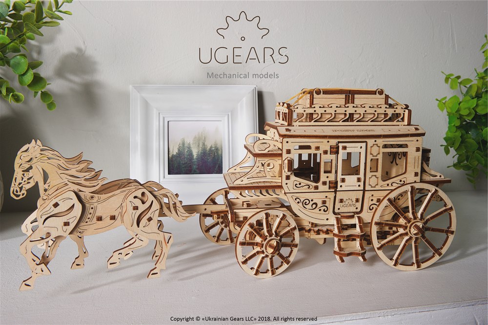 Ugears Stagecoach Model
