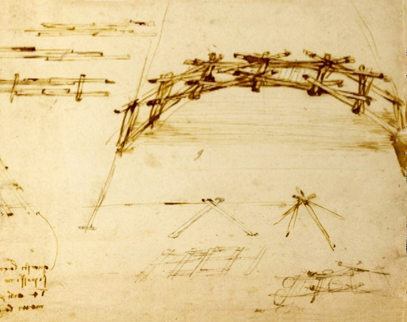 達文西手稿木模型-橋