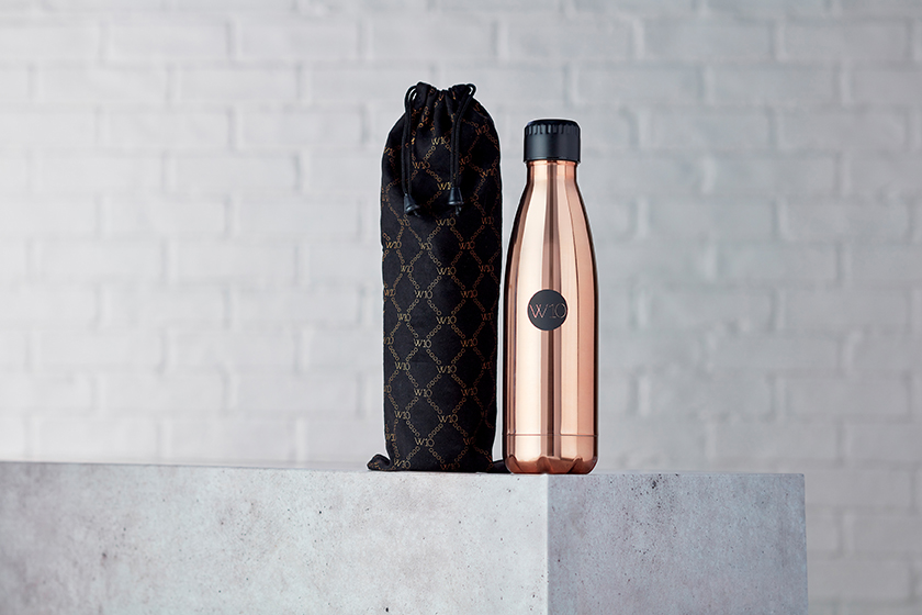 W10 Copper Water Bottle and Bag-small